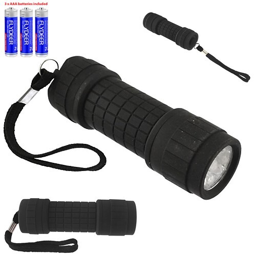Rubber coated torch led mini - led,
