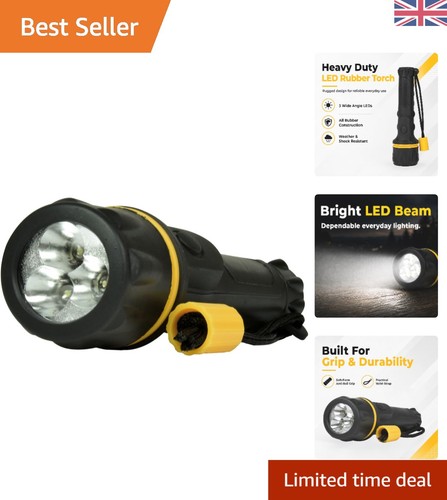 Heavy duty led rubber torch - led,