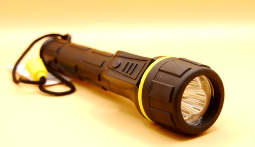 Triple led rubber torch - **,