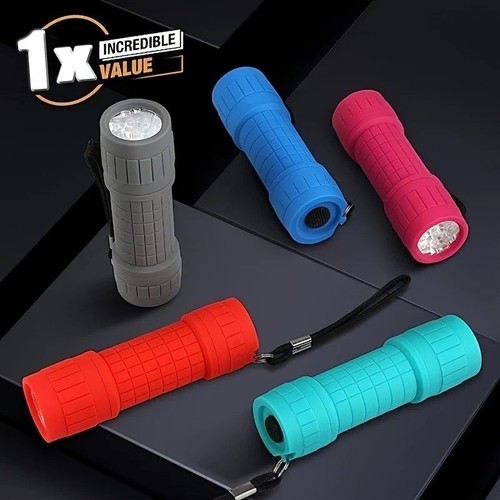 Led rubber coated torch - rubber,