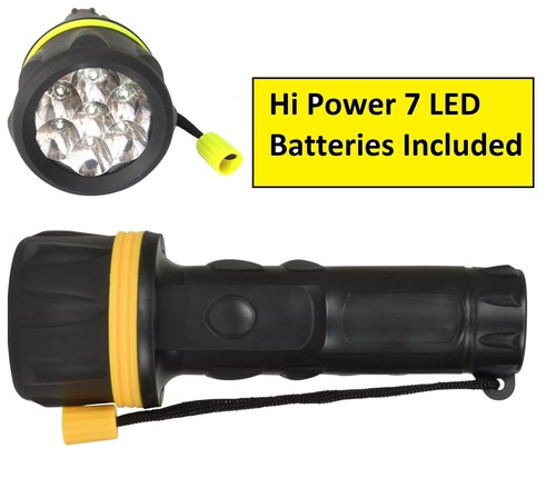 Heavy duty led rubber torch - duty,