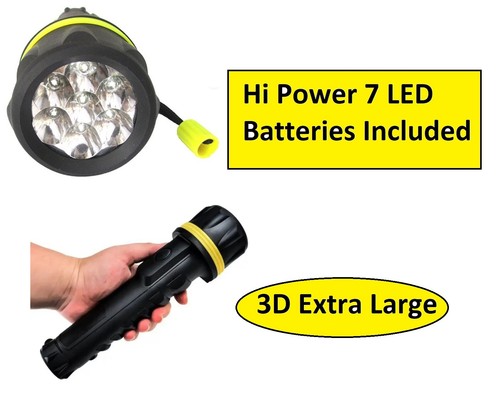 Heavy duty led rubber torch - duty,