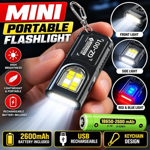 Rubber coated torch led mini - coated,